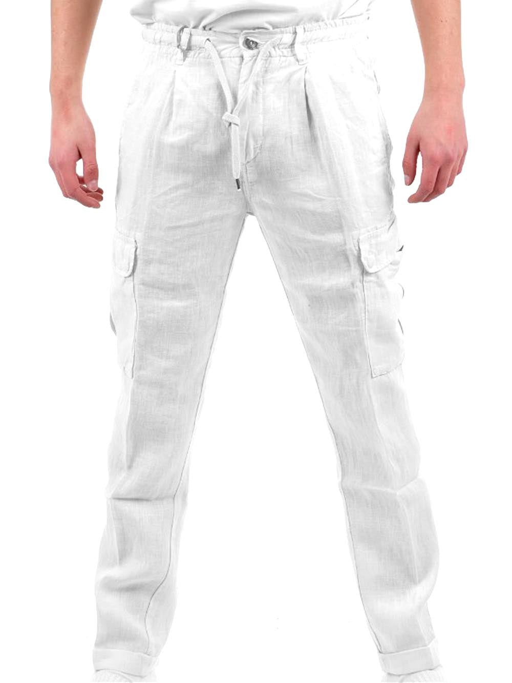 40Weft Pantalone Uomo Bianco