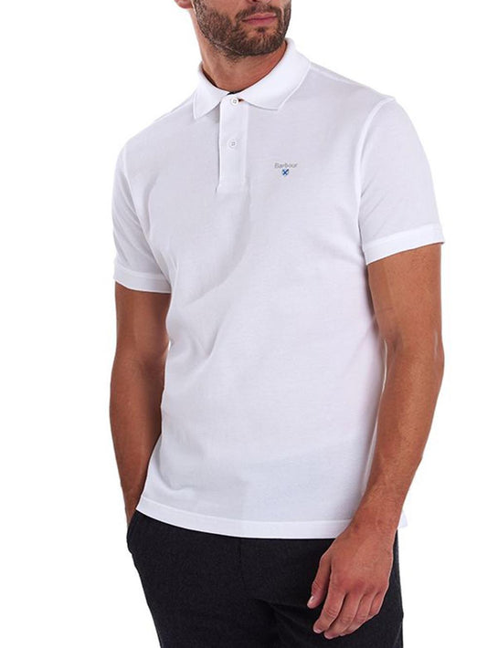 Barbour Polo Uomo Bianco