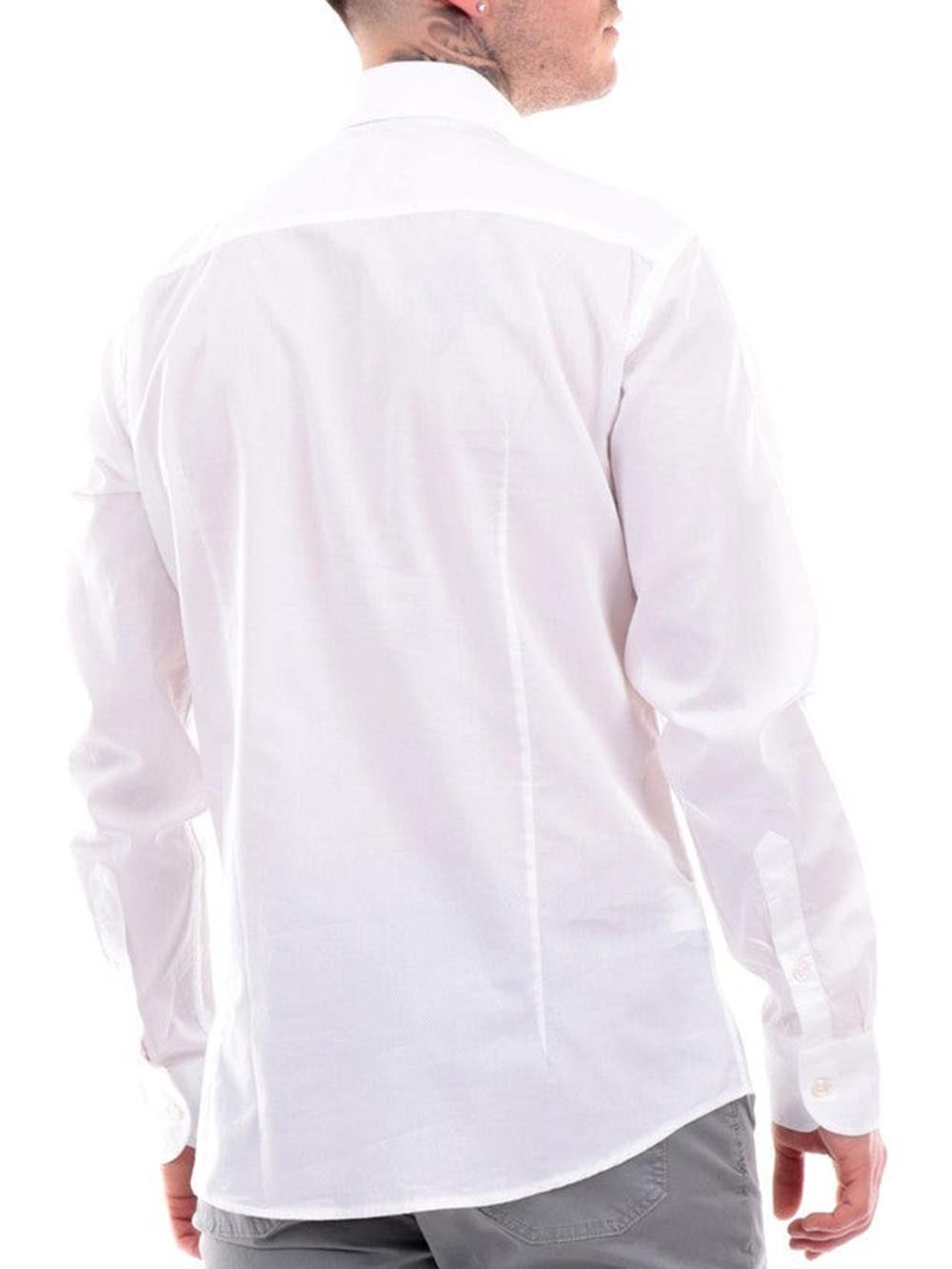 Bastoncino Camicia Uomo B2600 Bianco