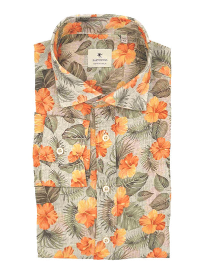 Bastoncino Camicia Uomo B2687 Arancio