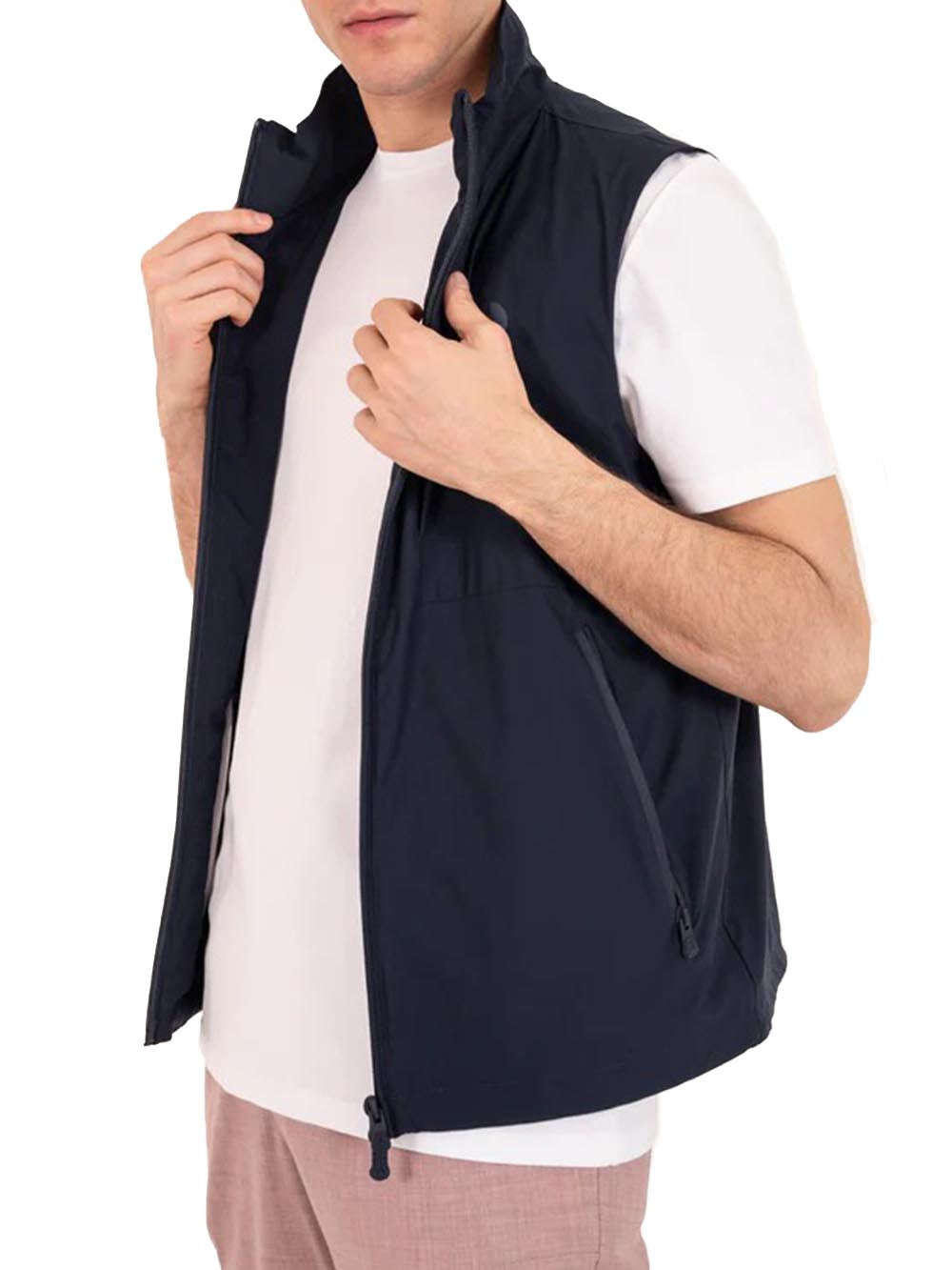 People of Shibuya Gilet Uomo Ichi Pm652m Blu