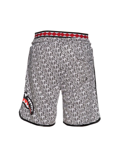 Sprayground Costume Uomo Spior Swim Sp050 Bianco nero