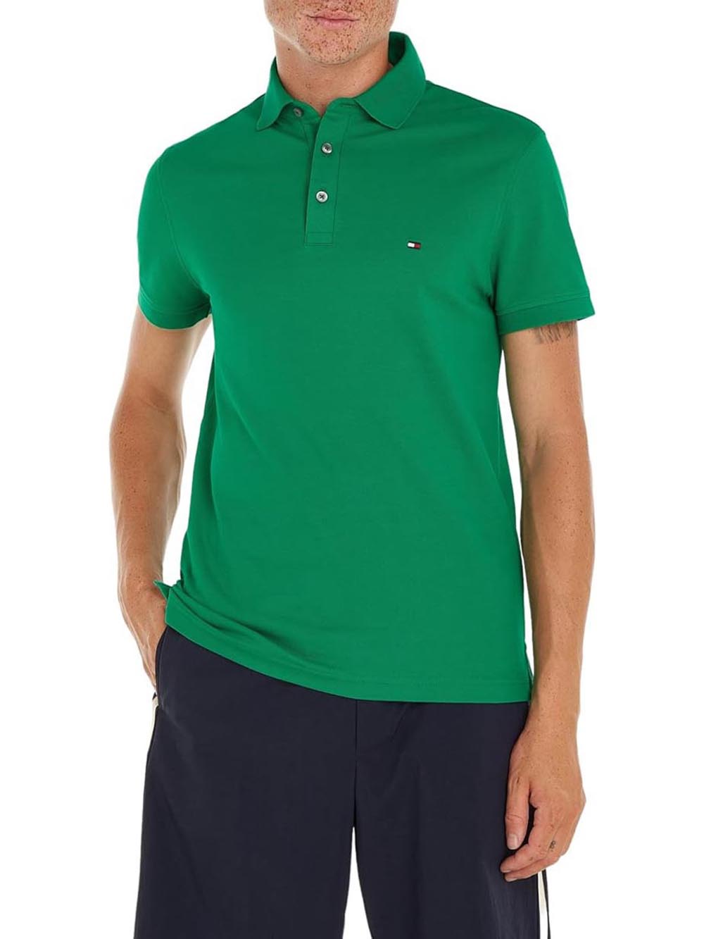 Tommy Hilfiger Polo Uomo Mw0mw17771 Verde