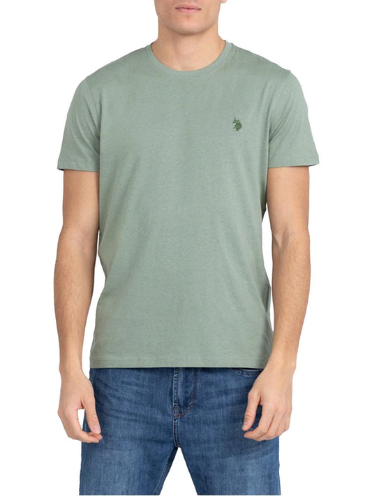 U.S. Polo Assn. T-shirt Uomo Mick 67359 49351 Verde chiaro