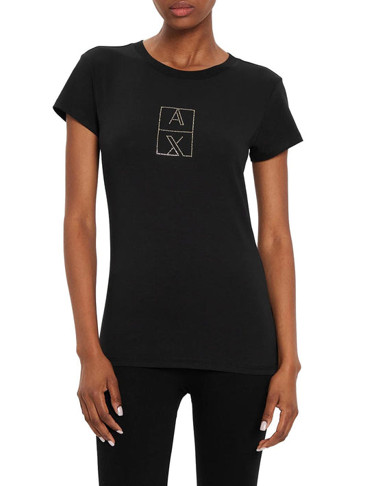 Armani Exchange T-shirt Donna 6dyt35 Yjctz Nero