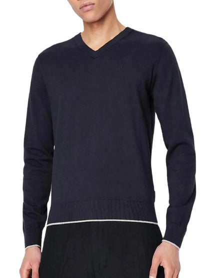 Armani Exchange Maglia Uomo 8nzm4b Zm1hz Blu