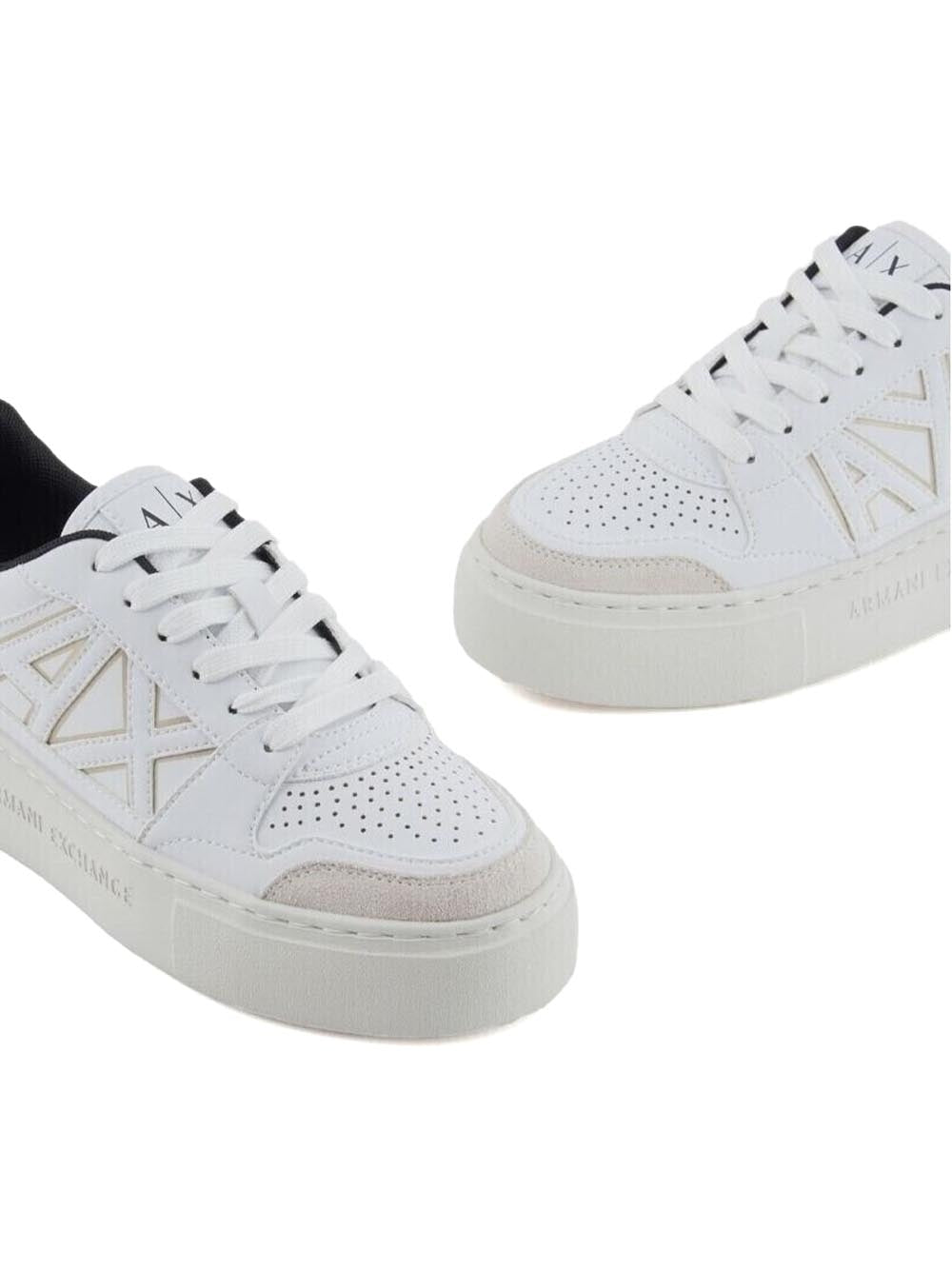 Armani Exchange Sneakers Donna Xdx147 Xv830 Bianco/Oro