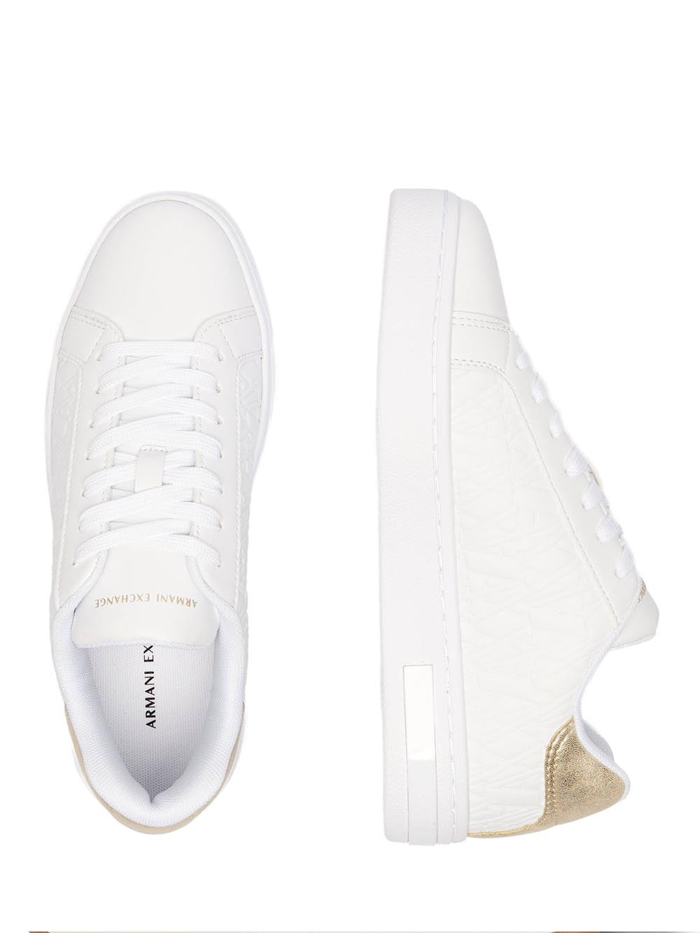 Armani Exchange Sneakers Donna Xdx165 Xv891 Bianco/Oro