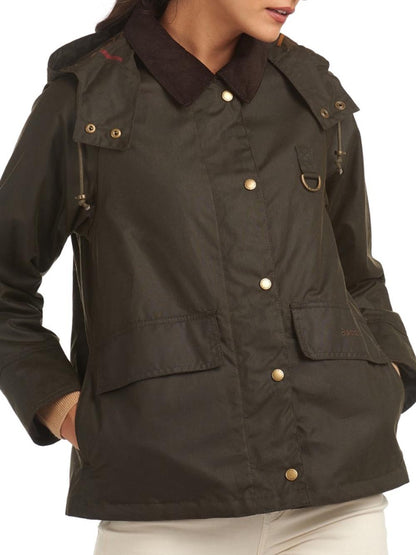 Barbour Giubbino Donna Lwx1081 Avon Wax Verde oliva