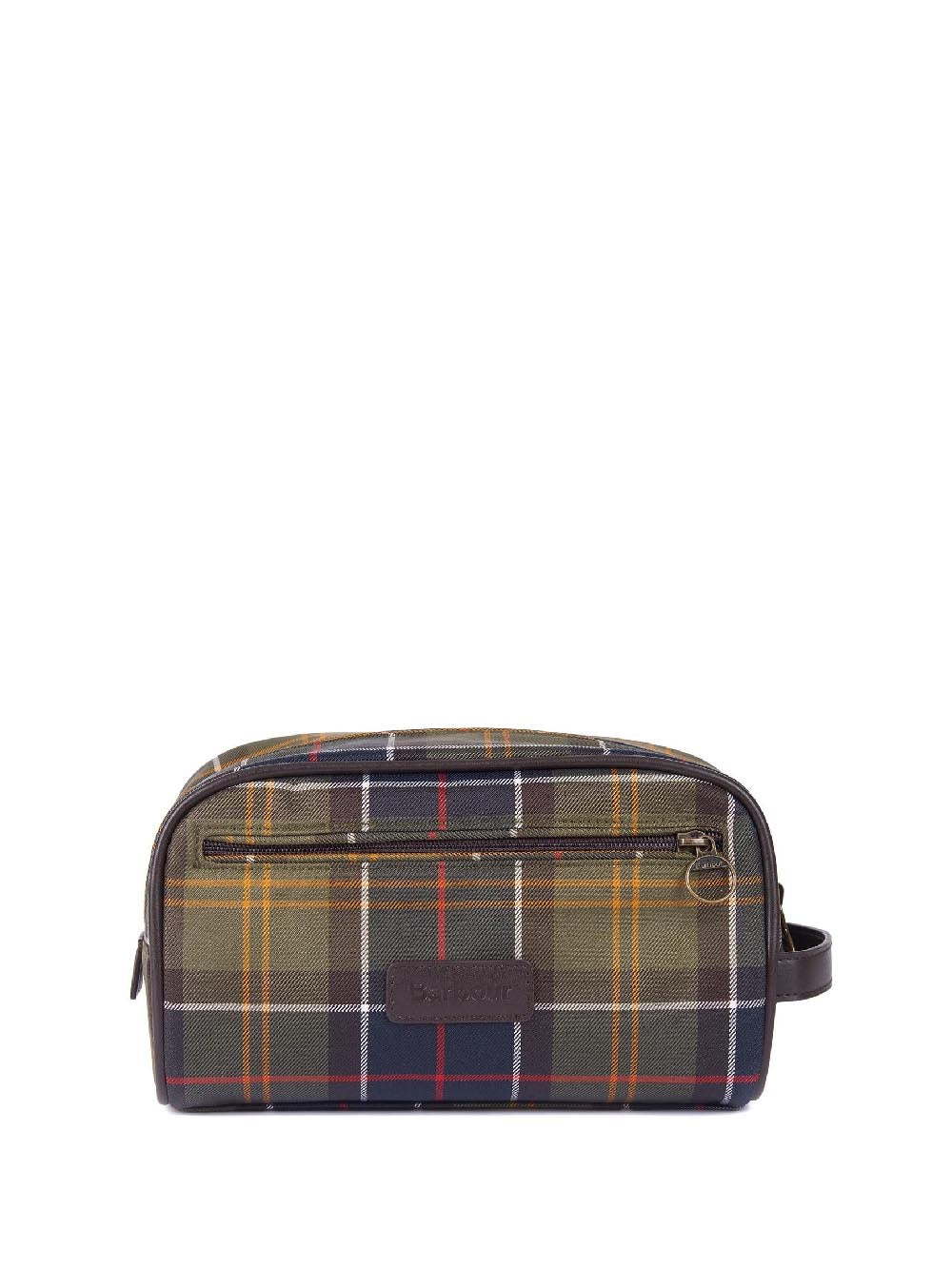 Barbour Pochette Unisex Mac0396 Tartan Washbag Verde