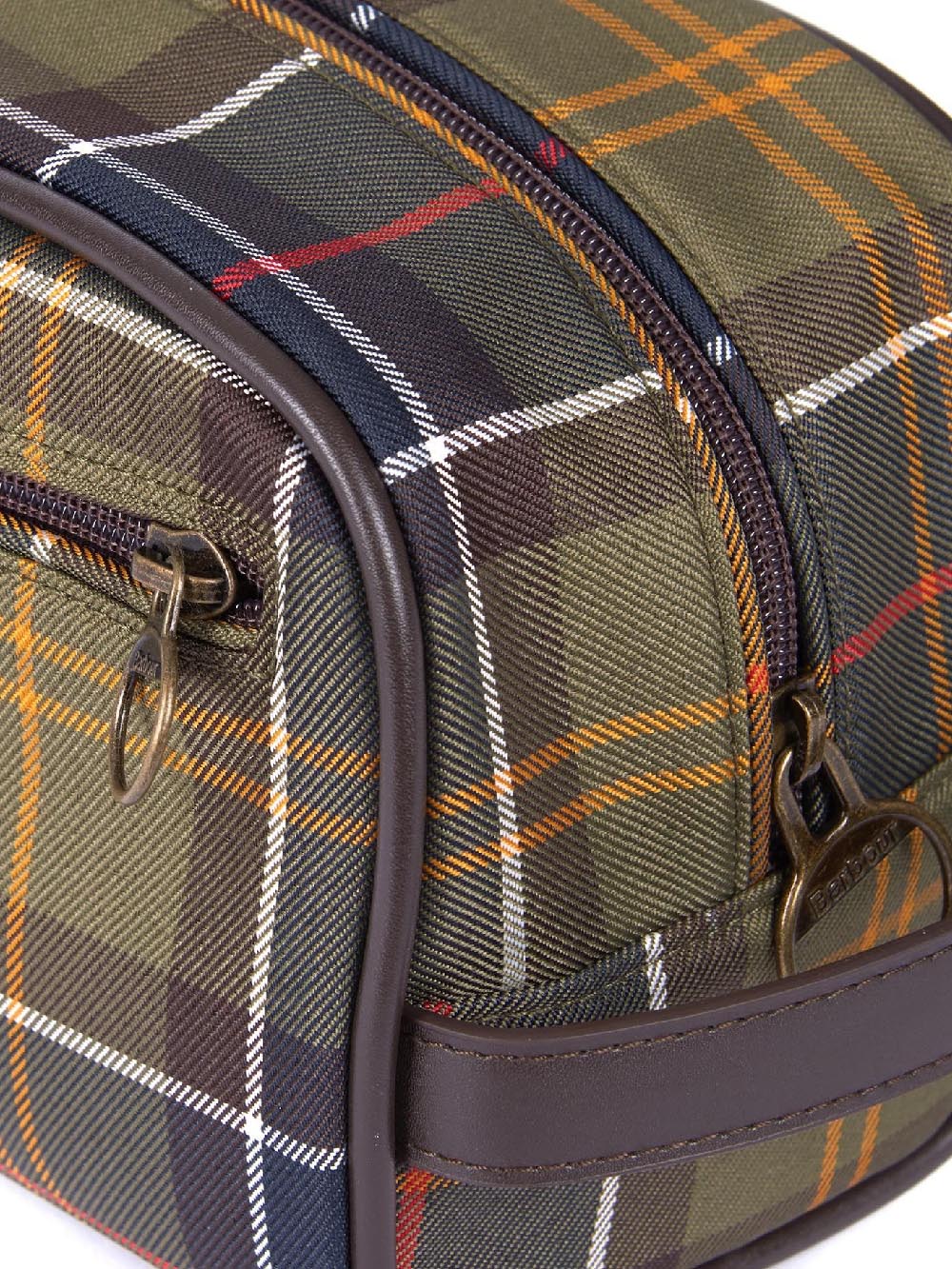 Barbour Pochette Unisex Mac0396 Tartan Washbag Verde