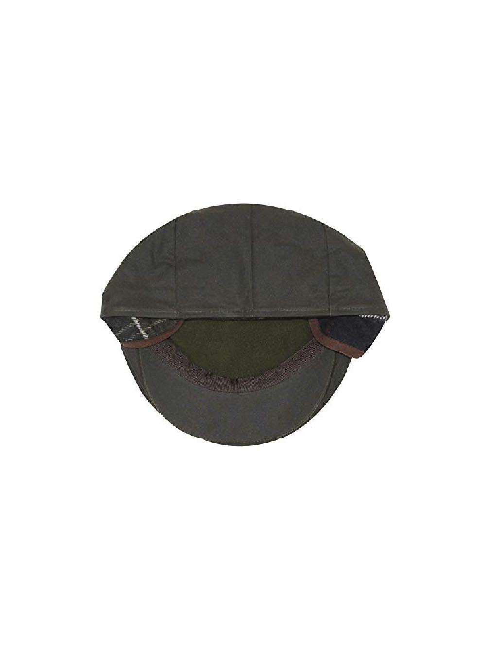 Barbour Cappello Uomo Mha0294 Cheviot Wax Flat Cap Verde oliva