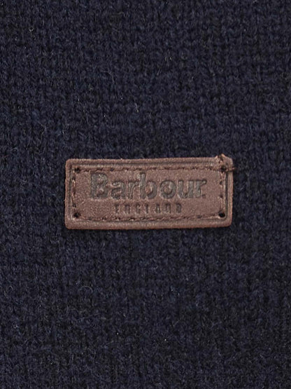 Barbour Maglia Uomo Mkn0584 Essential Patch Crew Blu