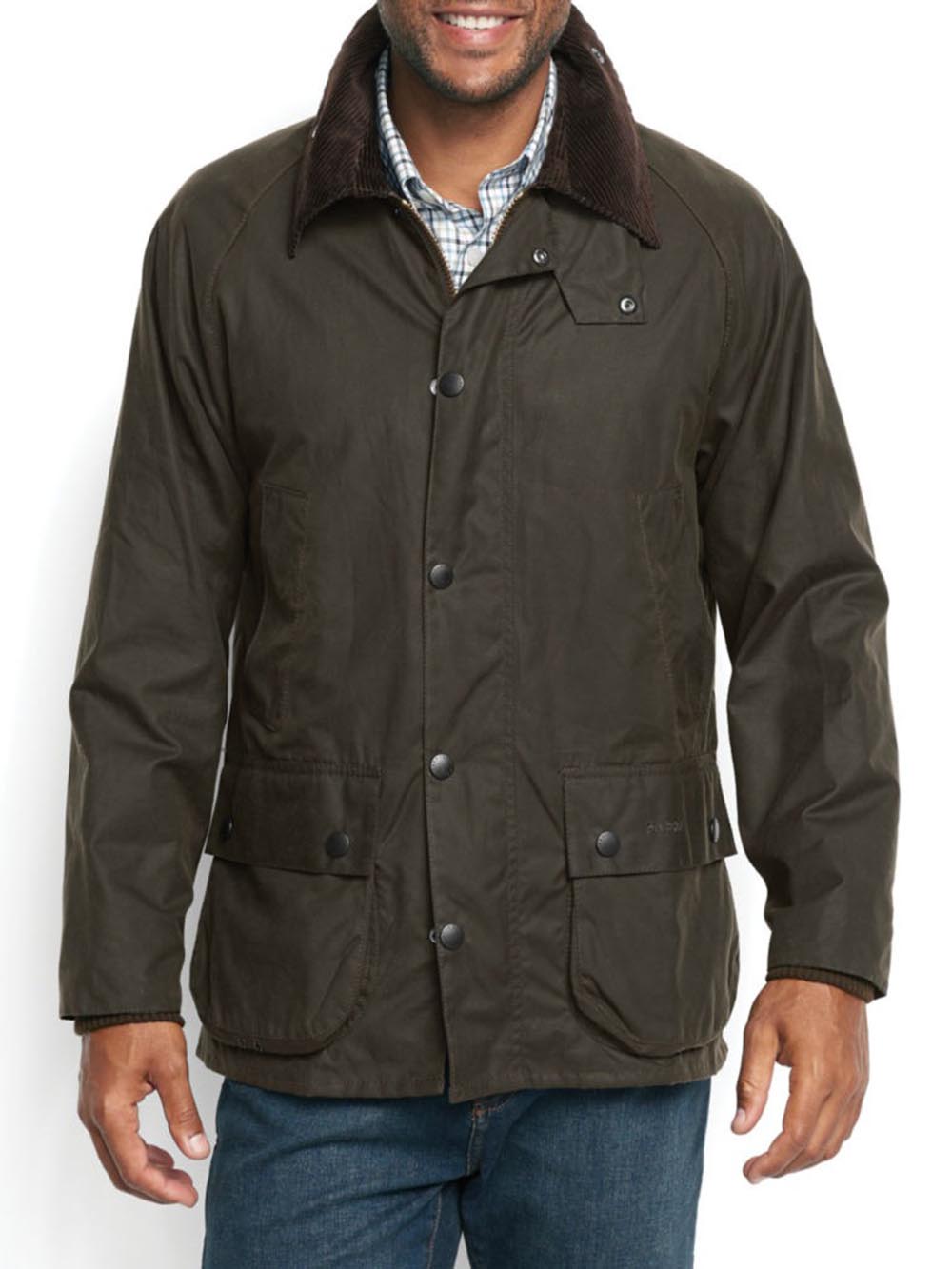 Barbour Giubbino Uomo Mwx0018 Bedale Wax Jacket Verde