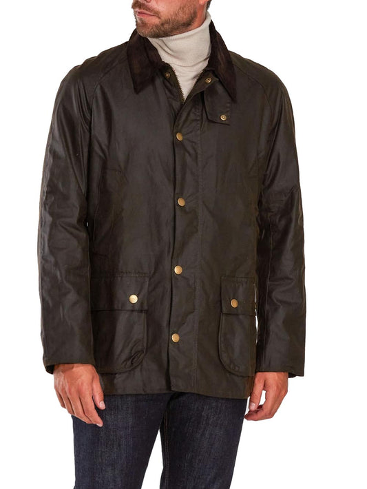 Barbour Giubbino Uomo Mwx0339 Ashby Wax Jacket Verde oliva