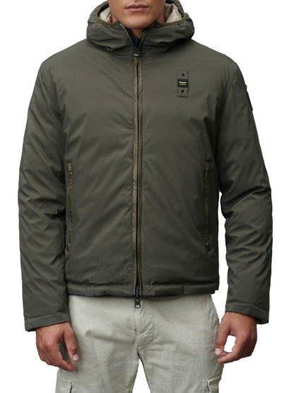 Blauer Giubbino Uomo 24wbluc06054 005480 Ballard Verde/beige