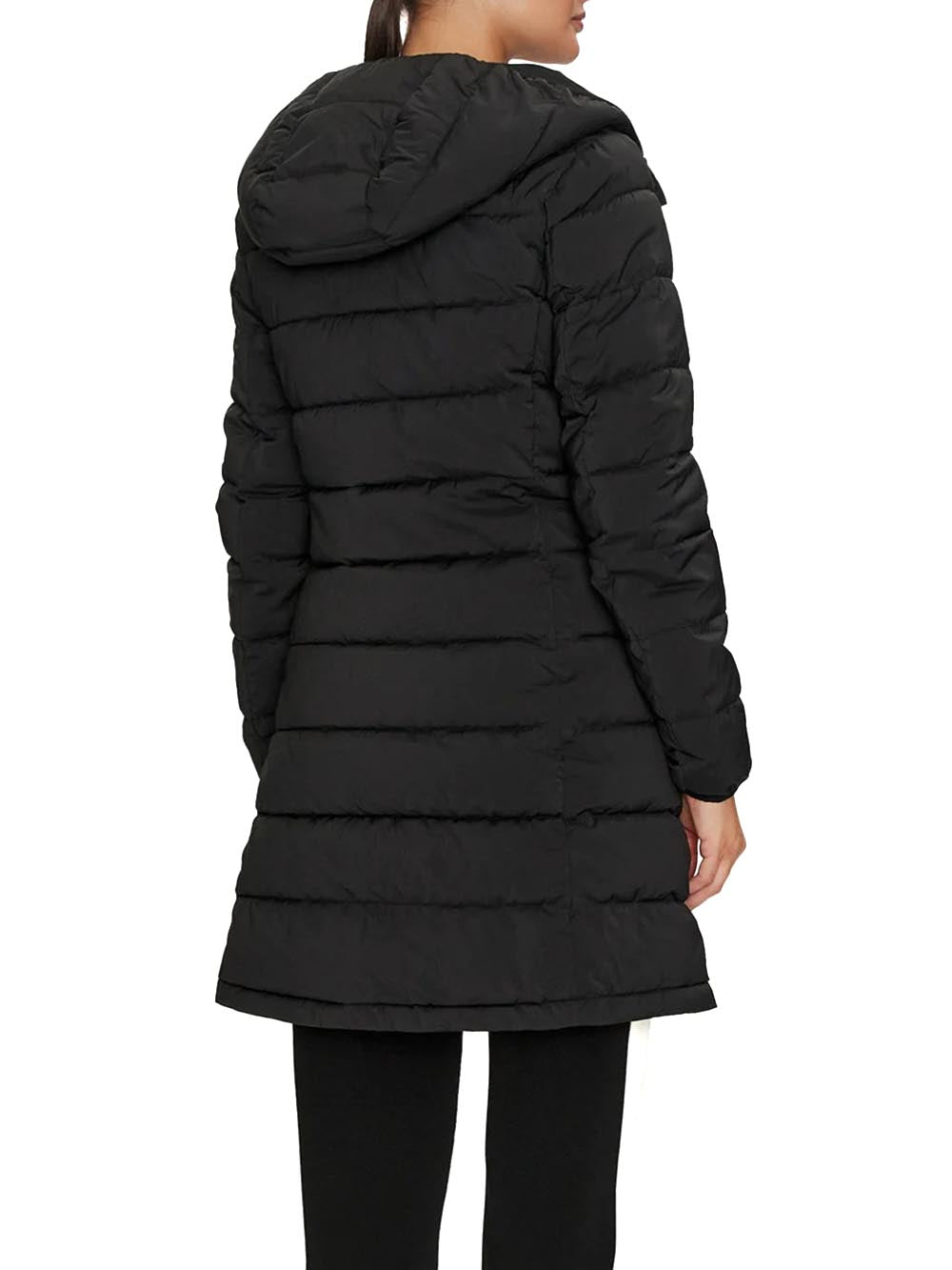 Guess Giubbino Donna V4yl05 Wf3x0 New Aleta Long Puffer Nero