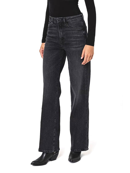 Guess Jeans Donna W4ba1a D4qd1 Wide Leg Nero