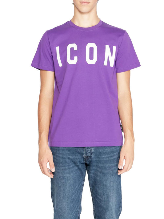 ICON T-shirt Uomo Iu9013t Viola