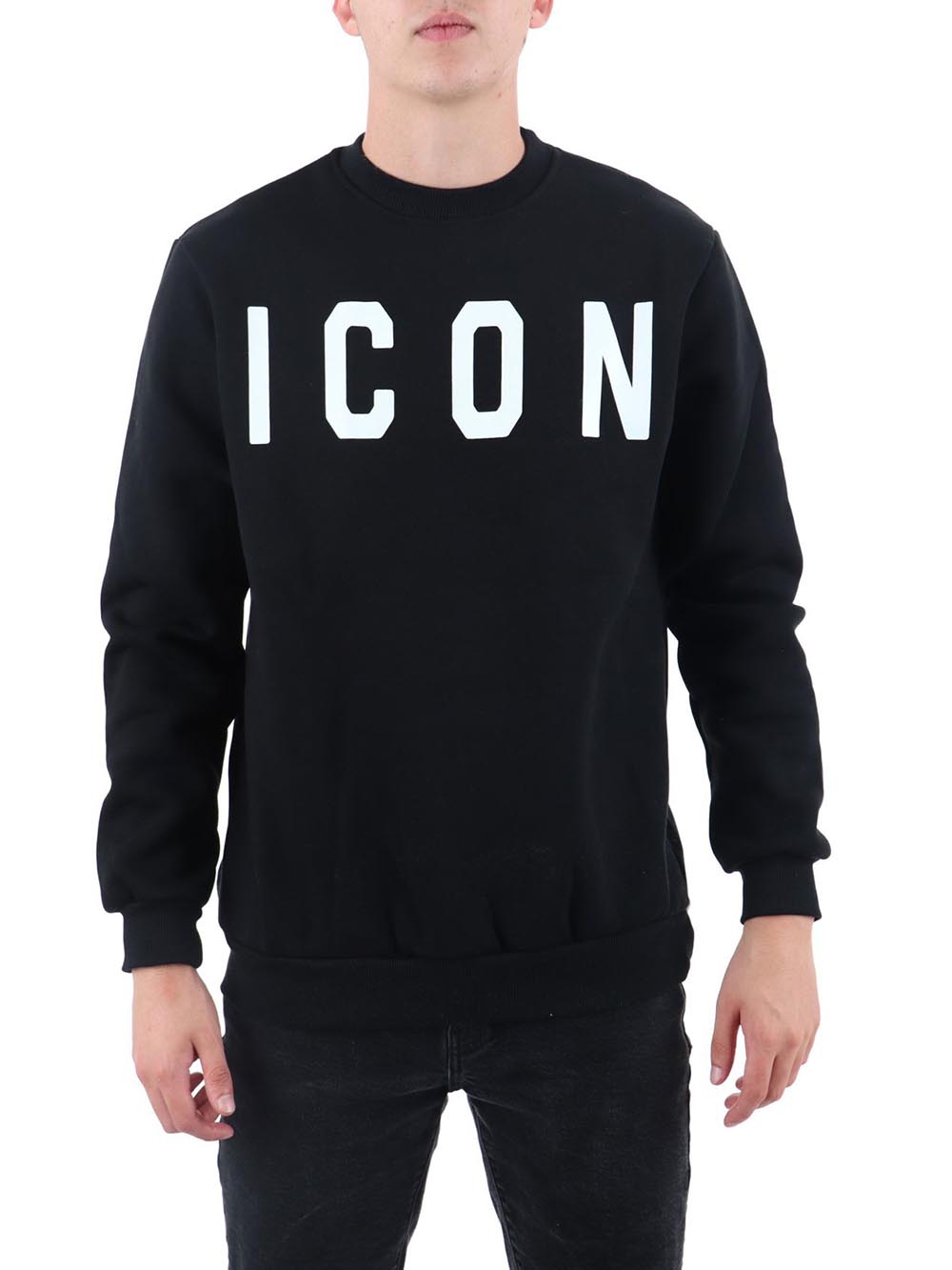 ICON Felpa Uomo Iu9023fg Nero