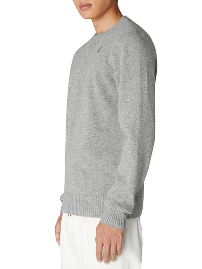 K-Way Pullover Uomo K2112pw Sebastien Lambswool Grigio chiaro