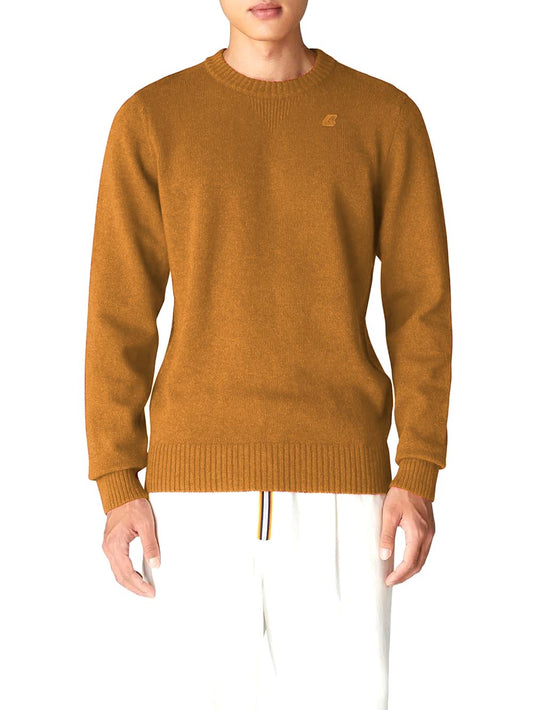 K-Way Pullover Uomo K2112pw Sebastien Lambswool Giallo ocra