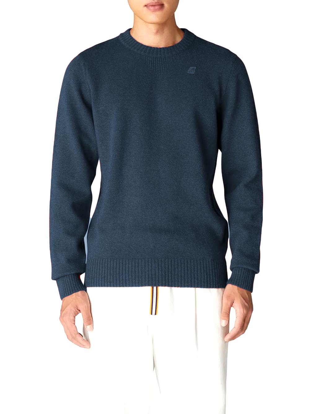 K-Way Pullover Uomo K2112pw Sebastien Lambswool Blu cobalto