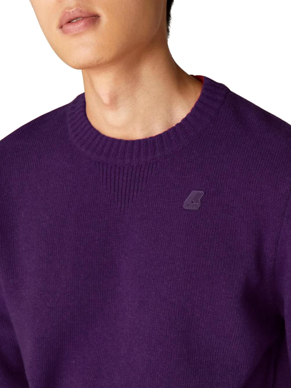 K-Way Pullover Uomo K2112pw Sebastien Lambswool Viola