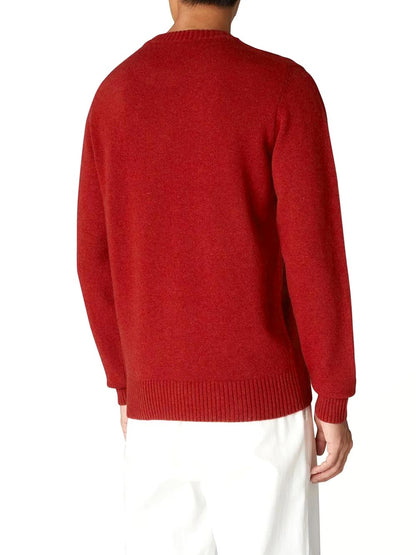 K-Way Pullover Uomo K2112pw Sebastien Lambswool Rosso