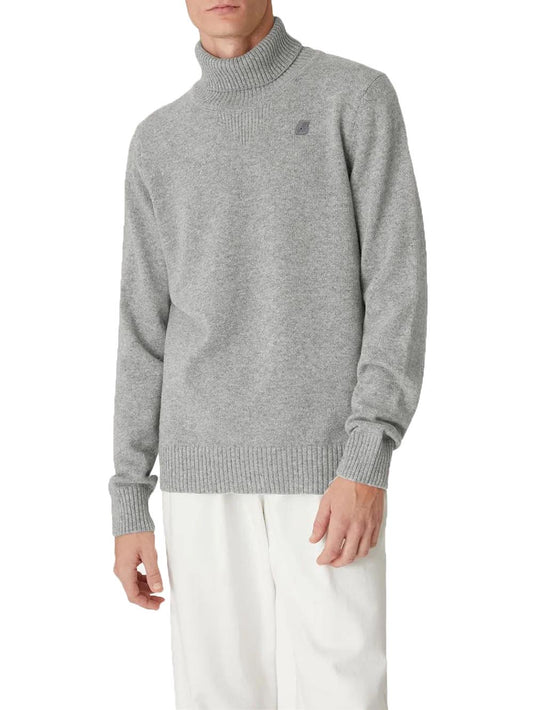 K-Way Pullover Uomo K2112qw Henry Lambswool Grigio