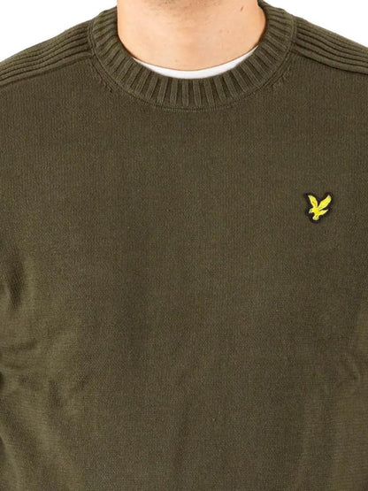 Lyle & Scott Pullover Uomo Kn1925v Verde oliva