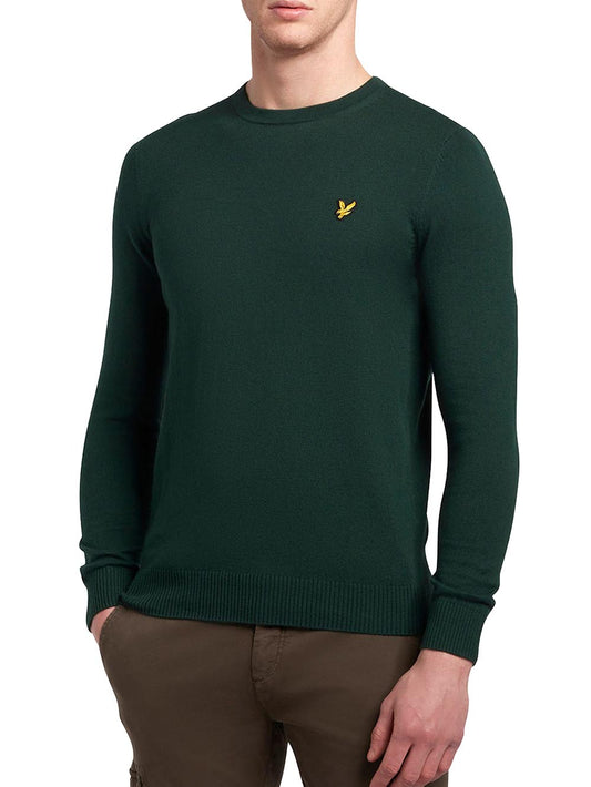 Lyle & Scott Pullover Uomo Kn2110v Verde scuro