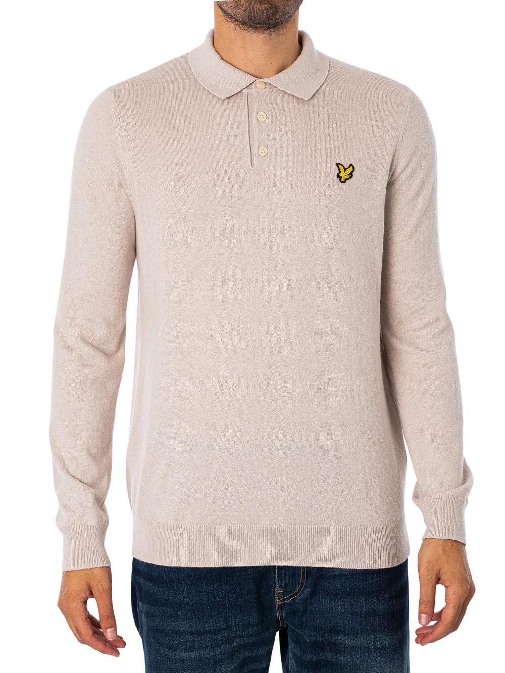 Lyle & Scott Polo Uomo Kn2113v Panna