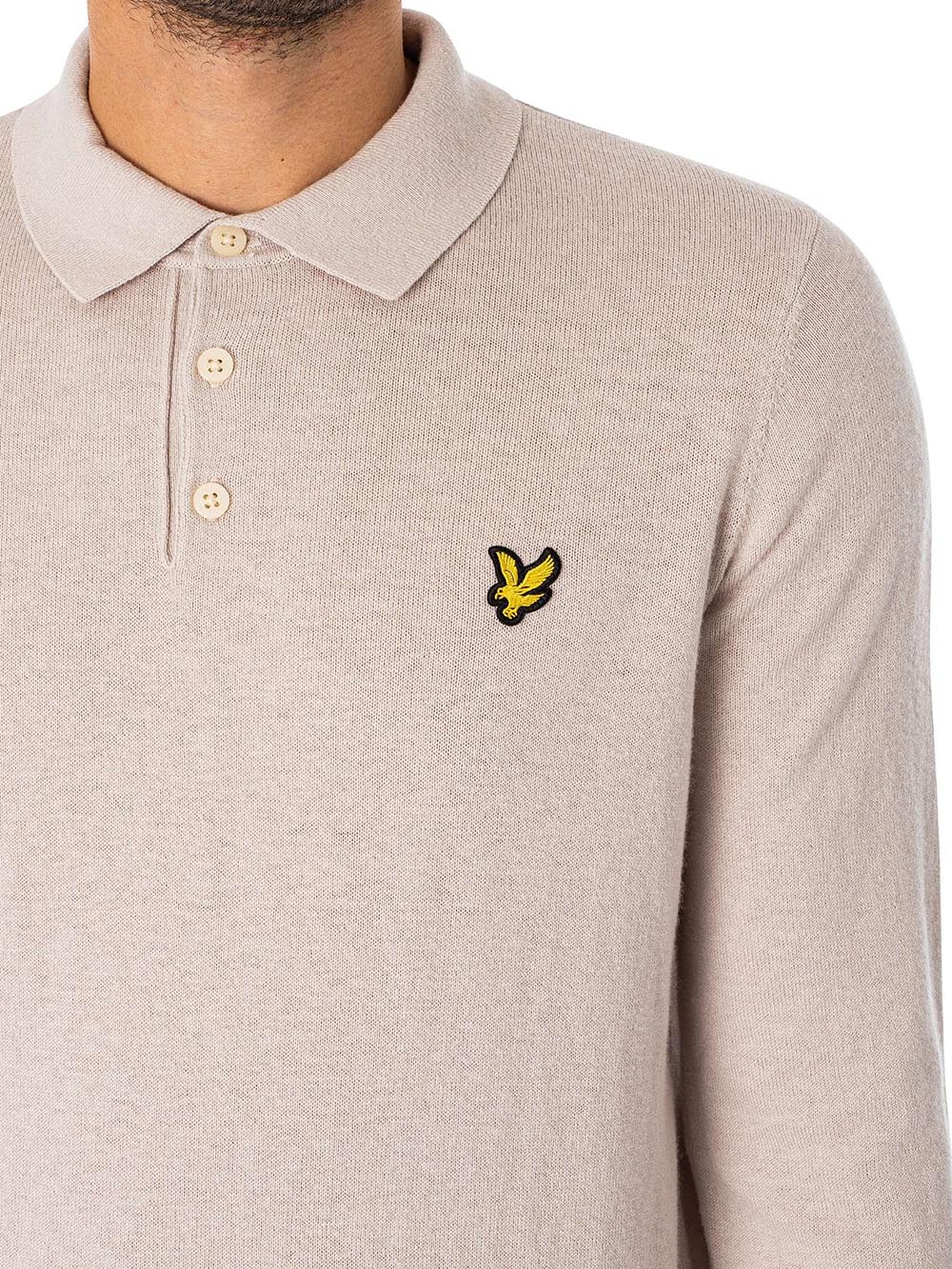 Lyle & Scott Polo Uomo Kn2113v Panna