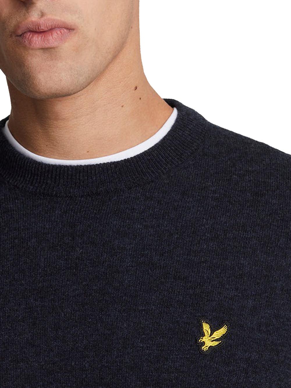 Lyle & Scott Pullover Uomo Kn2114v Blu scuro