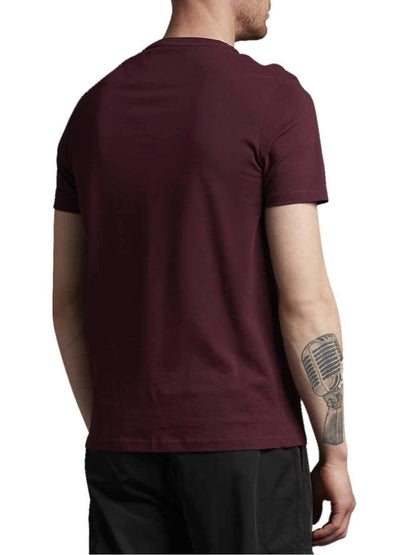 Lyle & Scott T-shirt Uomo Ts400vog Bordeaux