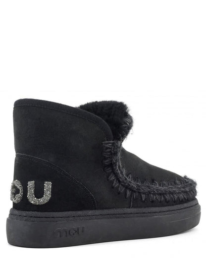 Mou Stivaletti Boot Donna Eskimo Sneak Bold Glitter Logo 411001a Nero