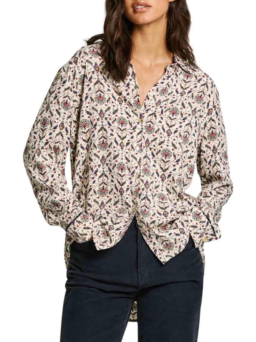 Pepe Jeans Camicia Donna Passion Pl304949 Panna