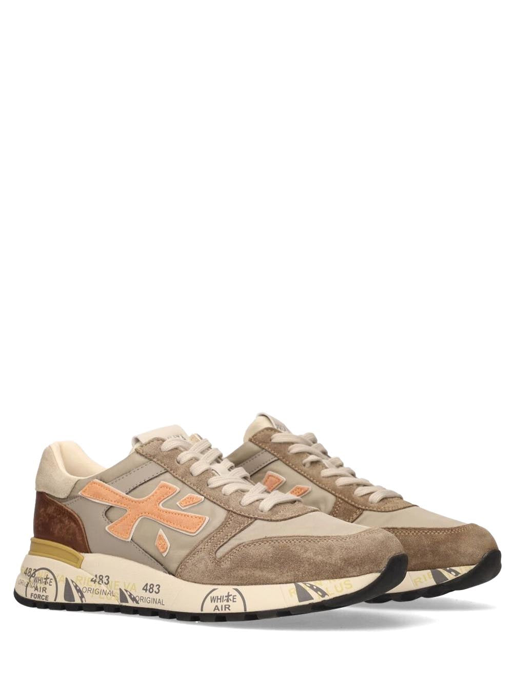 Premiata Sneakers Uomo Mick Nocciola arancio