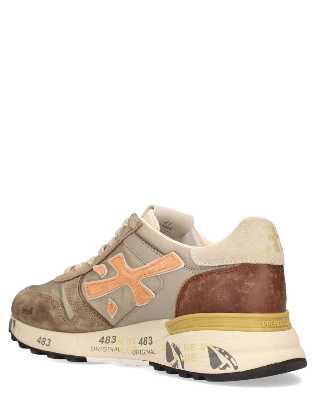 Premiata Sneakers Uomo Mick Nocciola arancio