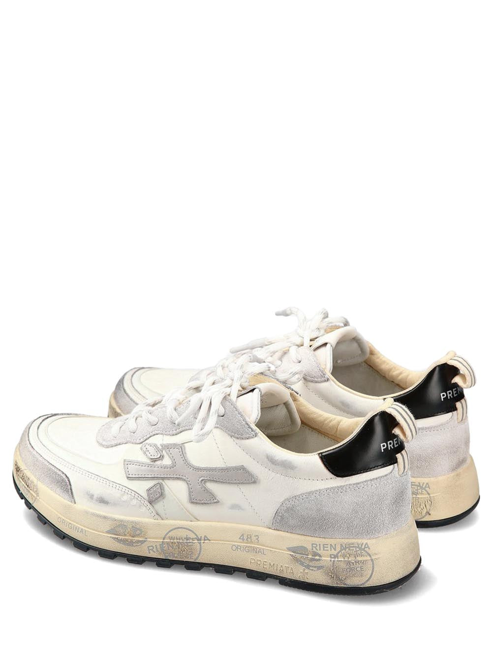 Premiata Sneakers Uomo Nous Bianco grigio