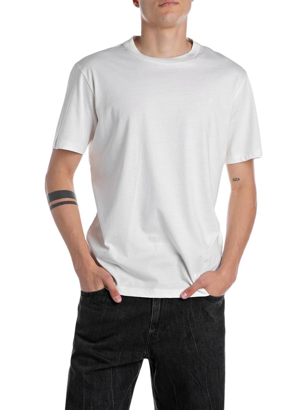 Replay T-shirt Uomo M3097 .000.2660 Bianco