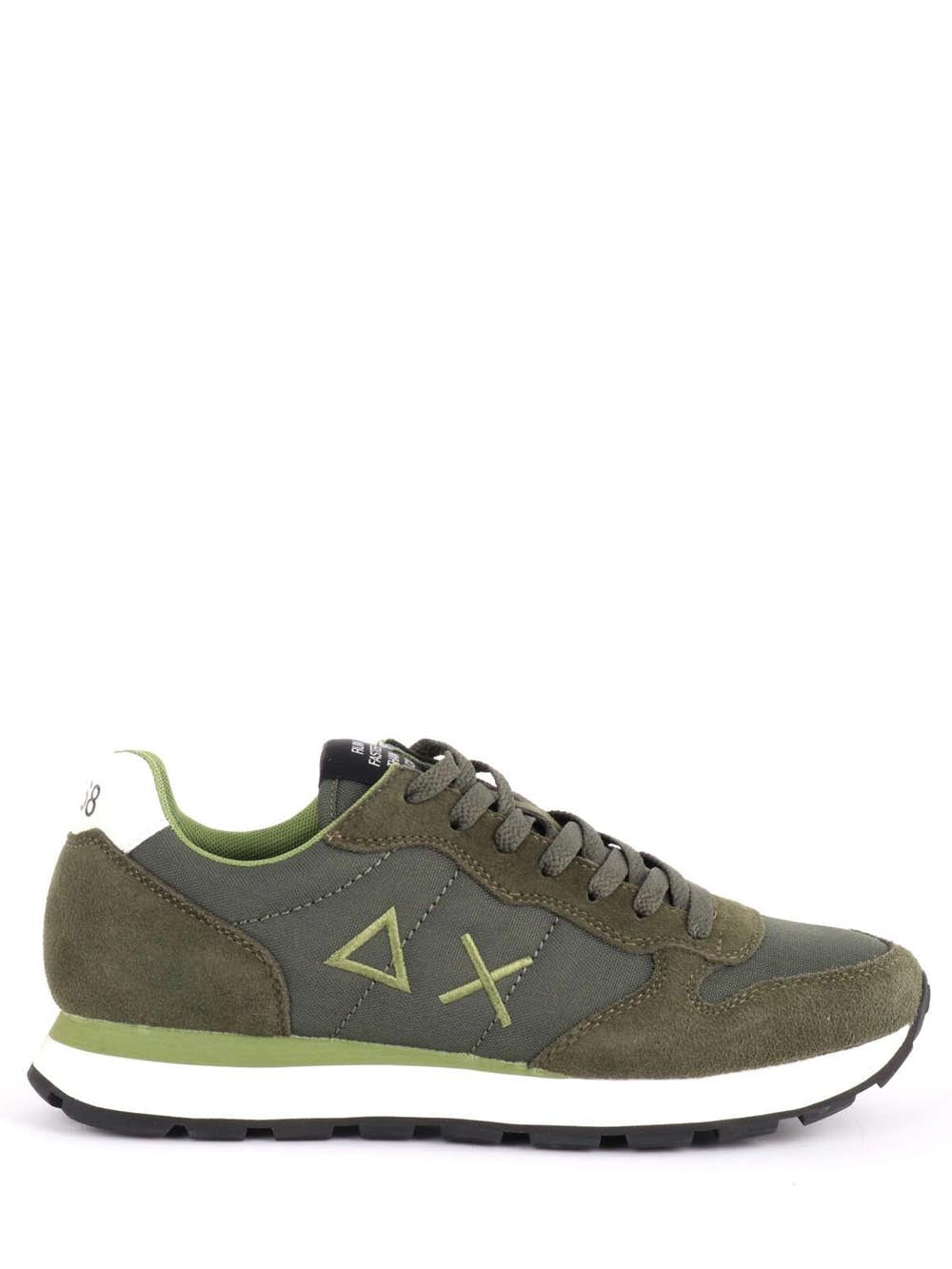 SUN68 Sneaker Uomo Z44101 Tom Solid Verde militare