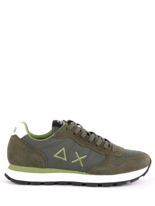 SUN68 Sneaker Uomo Z44101 Tom Solid Verde militare