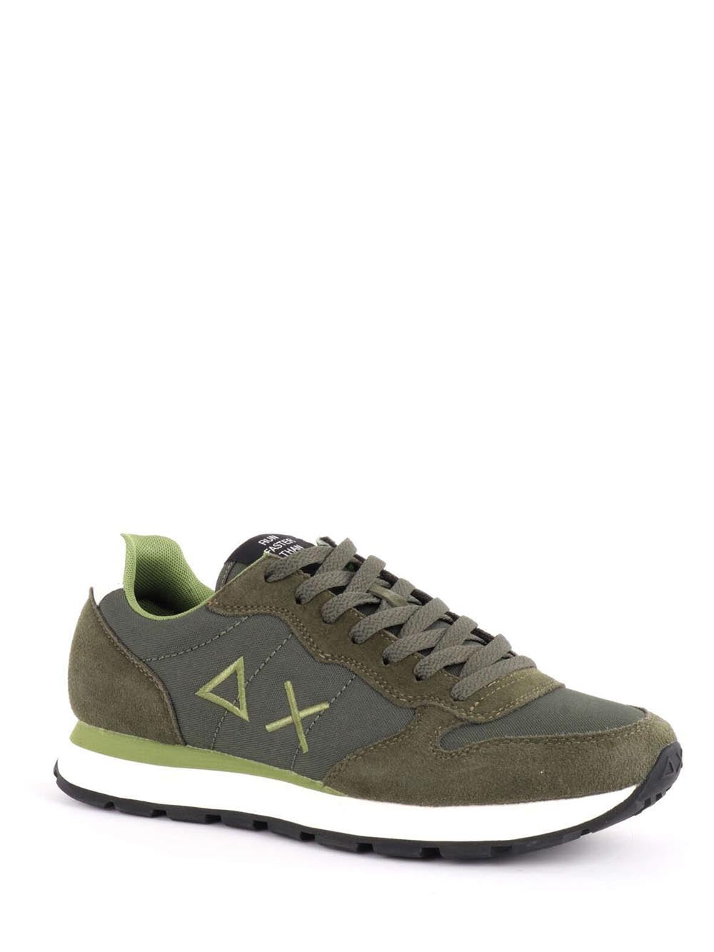 SUN68 Sneaker Uomo Z44101 Tom Solid Verde militare