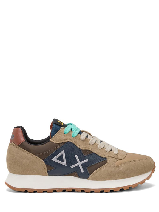 SUN68 Sneakers Uomo Z44114 Jaki Bicolor Beige