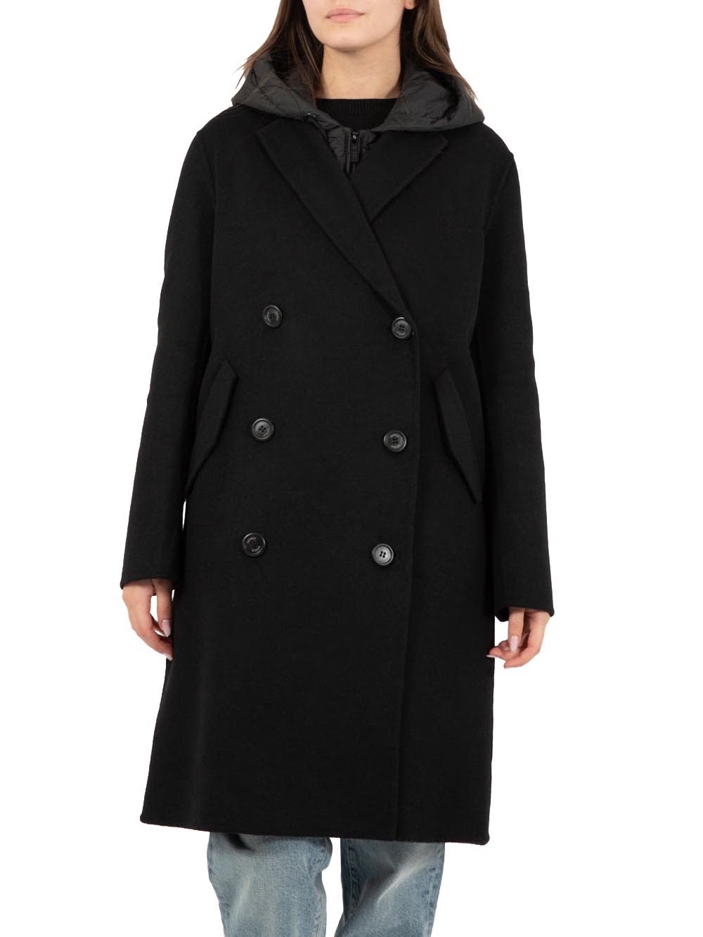 Vicolo Cappotto Donna Ts004 Nero