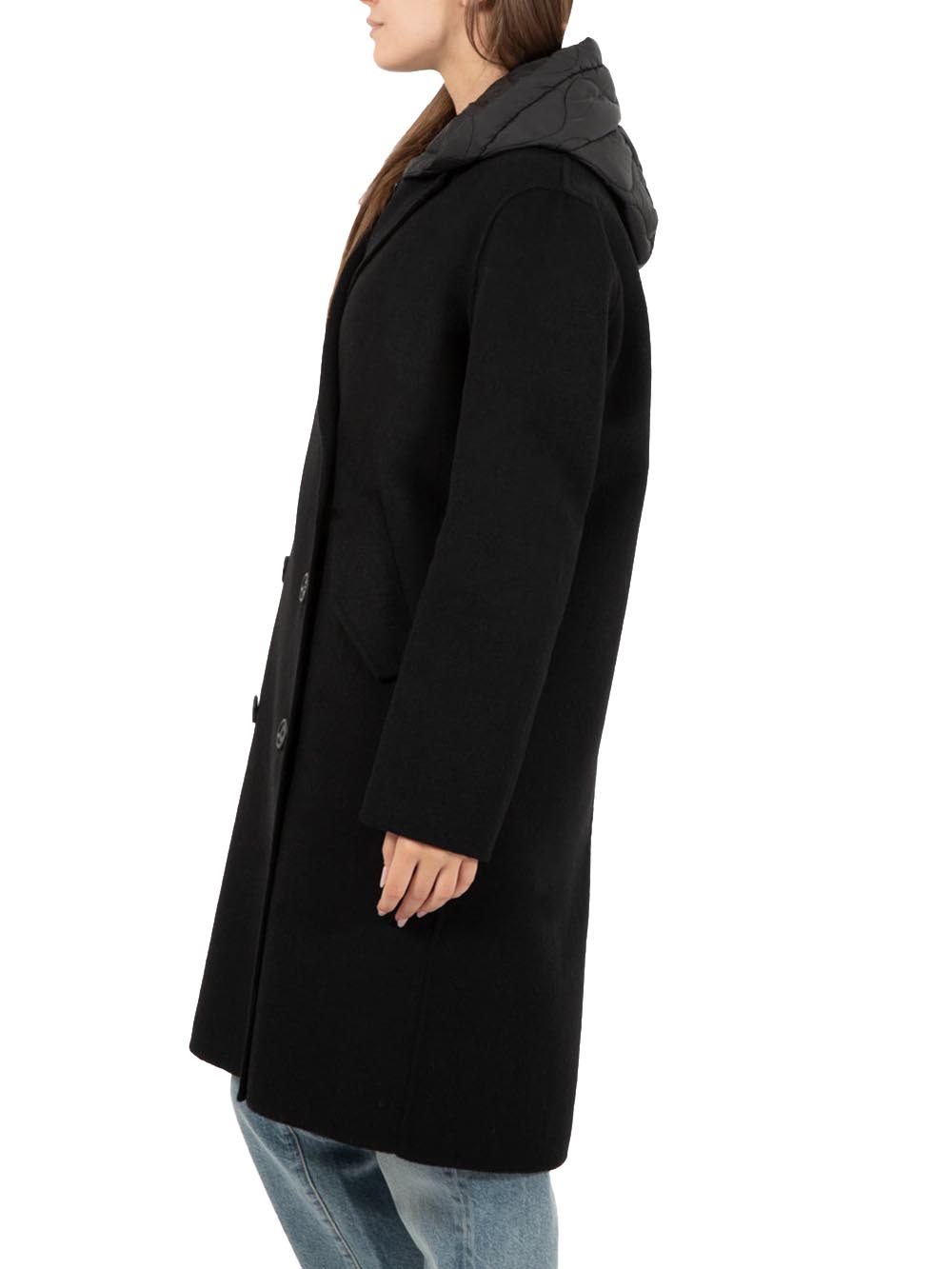 Vicolo Cappotto Donna Ts004 Nero