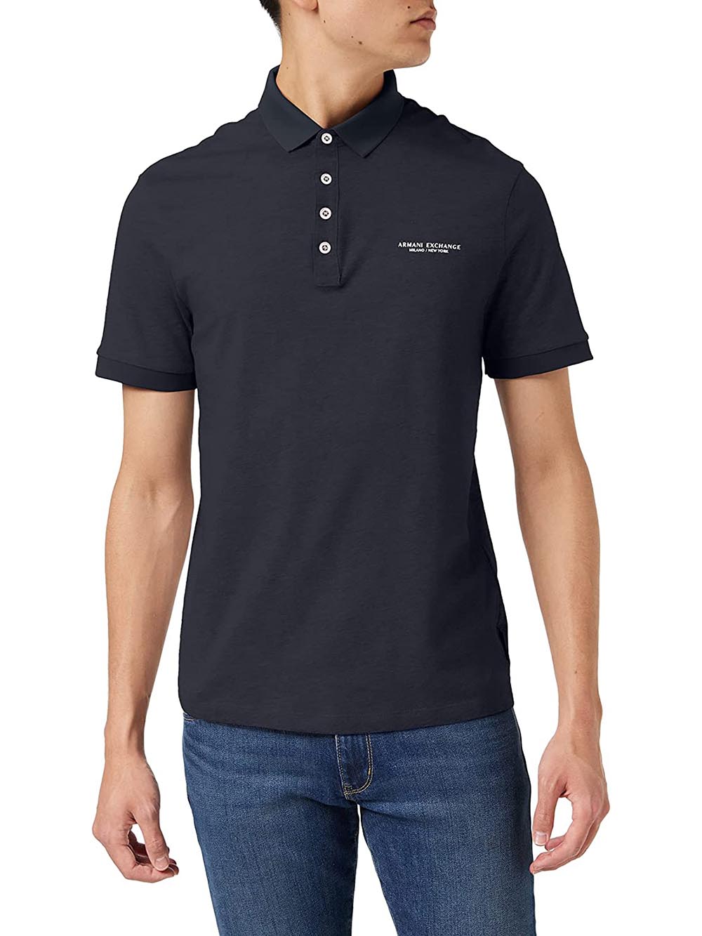 Armani Exchange Polo Uomo 8nzf80 Z8h4z Blu