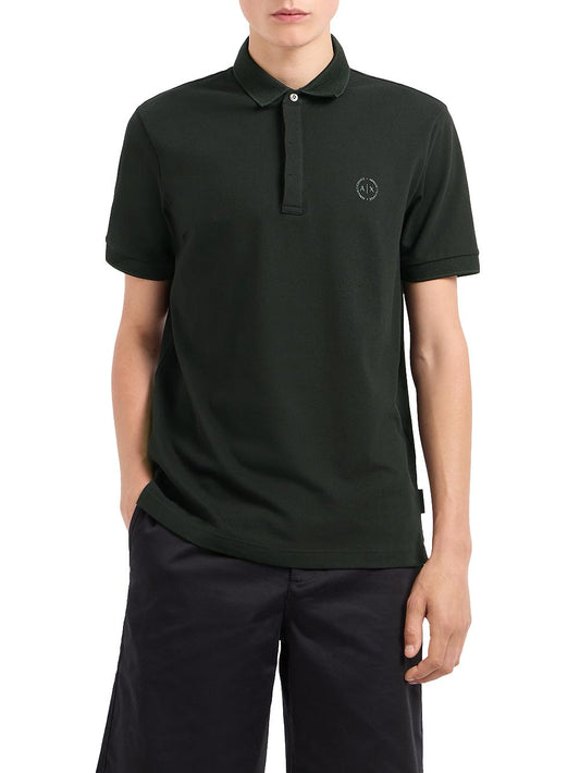 Armani Exchange Polo Uomo 8nzf91 Zj81z Verde scuro